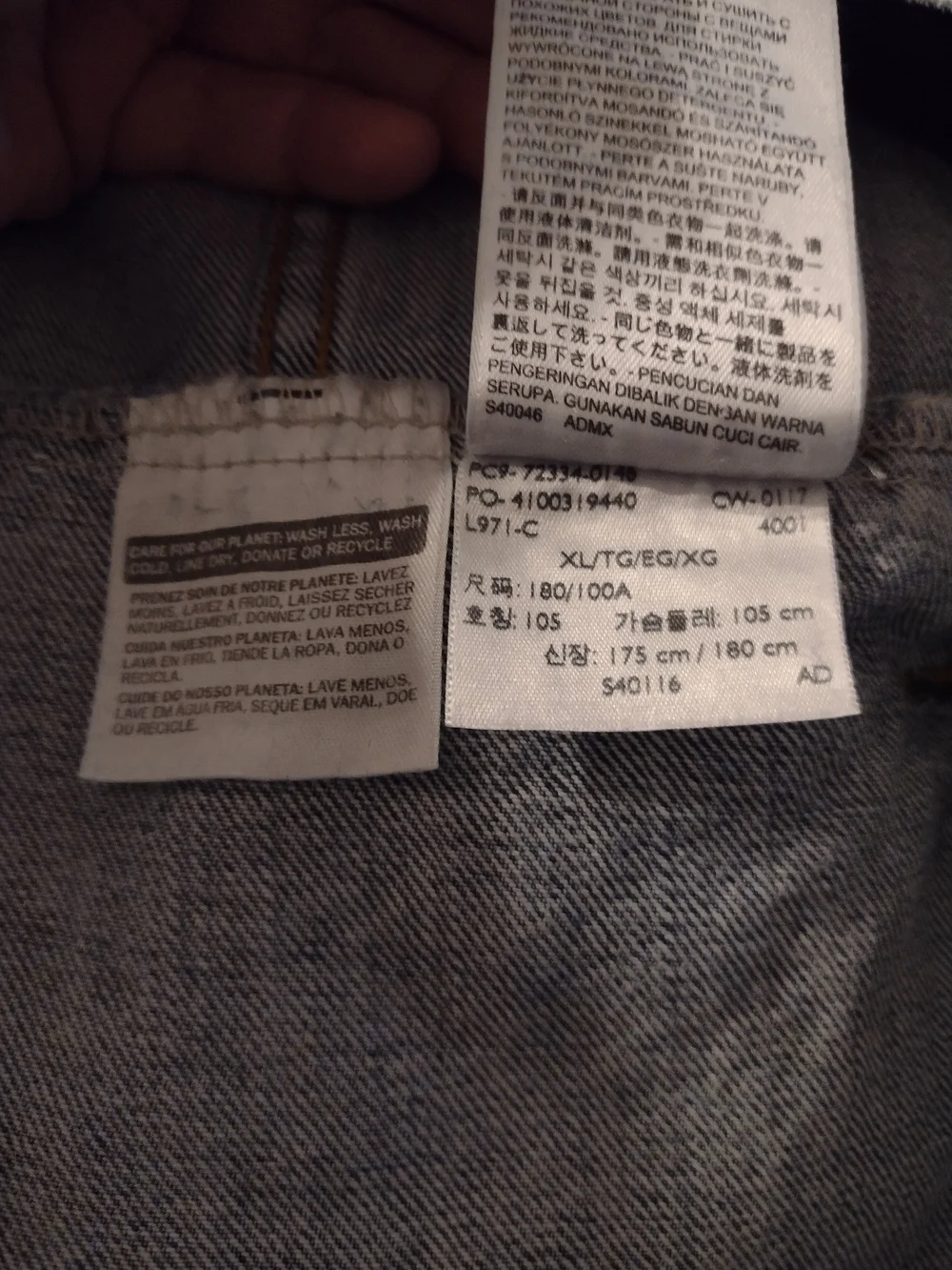 Levi's Denim Trucker Jacket Mens XL Blue Light Wash Type III Western Classic - Picture 2 of 9